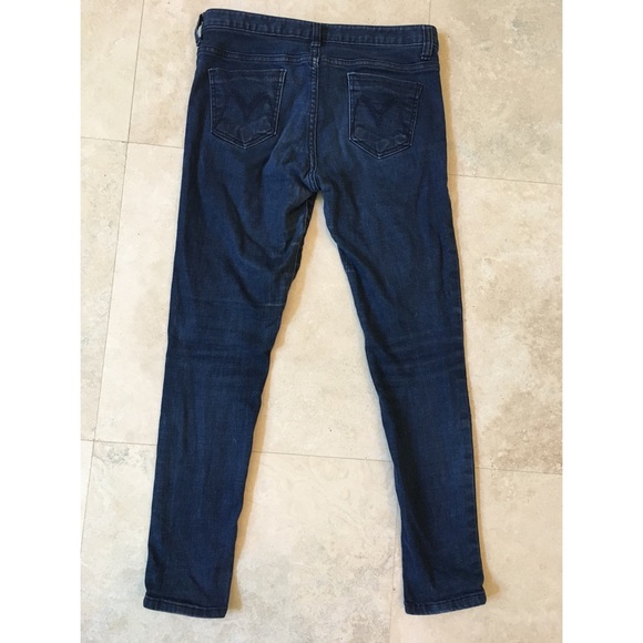Daniel Ankle Length Dark Wash Skinny Jeans - Picture 2 of 3